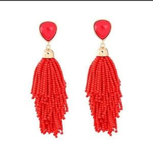 Red Inlaid Tassels